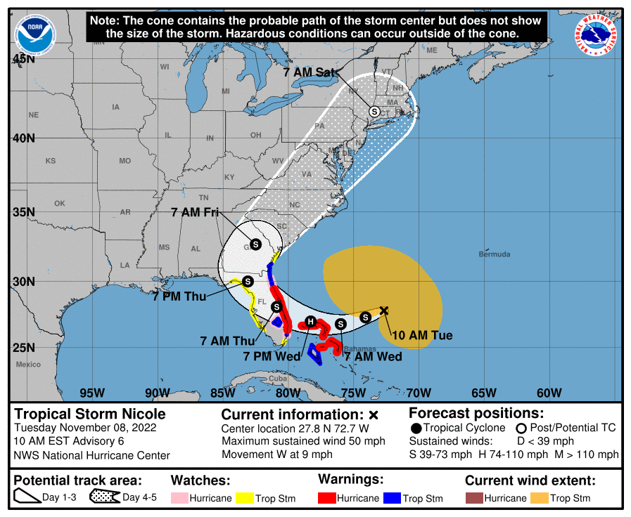 Hurricane Watch issued for Hollywood FL